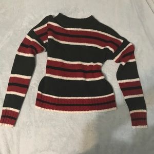 Striped knit sweater